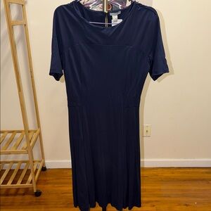 H&M Dark Blue Midi Dress